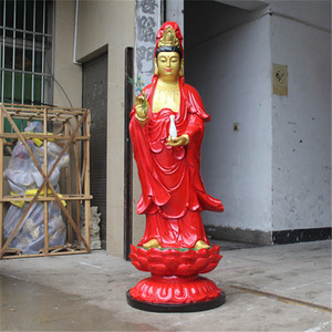 佛像居家供奉树脂站观音