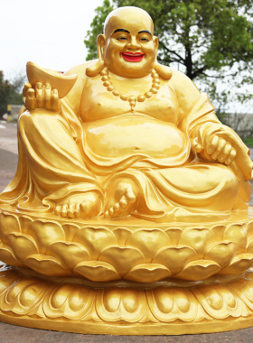 寺庙菩萨招财摆件树脂大肚佛