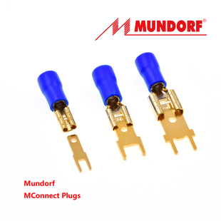 6.3G Mundorf蒙多福 4.8G 喇叭插簧线耳2.8G 镀金 MCAP连接插件