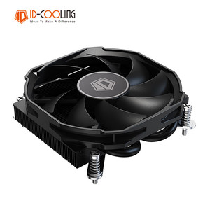 ID-COOLING IS-28i BLACK镀镍黑化下压式双热管薄款温控CPU散热器