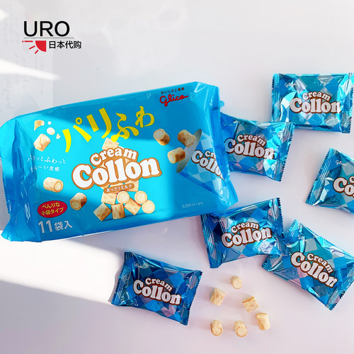 日本固力果奶油夹心饼干卷鸡蛋