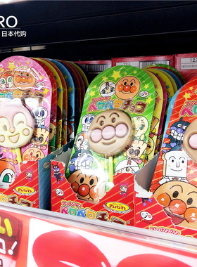 现货 6支 日本儿童宝宝零食不二家面包超人造型巧克力牛奶棒棒糖