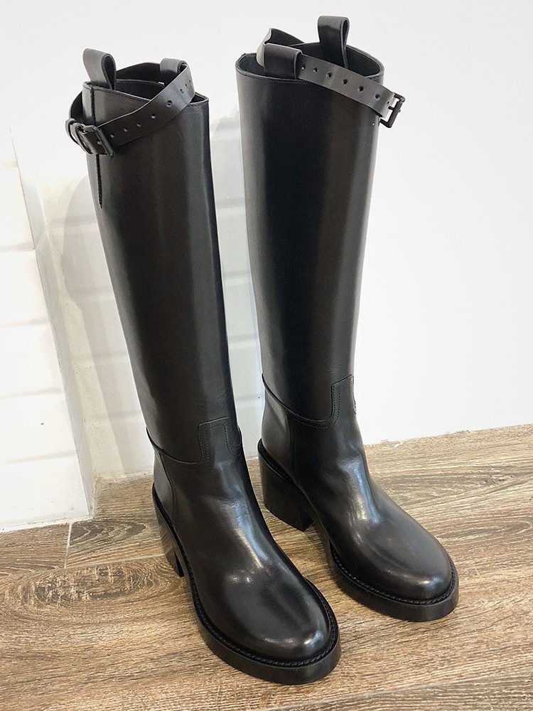 ANN boots (ice field)High-heeled riding boots Thick-soled high boots Long-barrel Martin boots Leather boots Military boots Horse boots Women