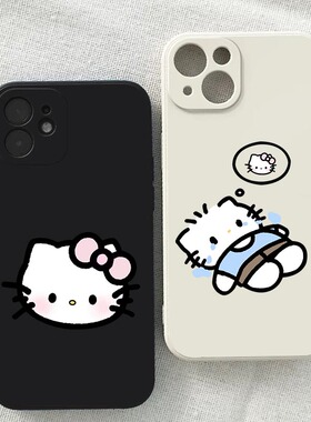 可爱HelloKitty卡通情侣手机壳适用于iPhone17苹果16/16promax/15/14OPPOreno华为mate70/p60VIVO小米三星