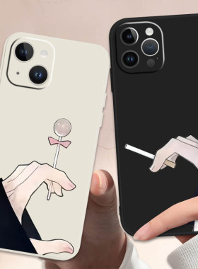 爱心手势情侣手机壳适用于iPhone17Air苹果16plus/15proOPPOfindx9华为pura70VIVOx200小米三星