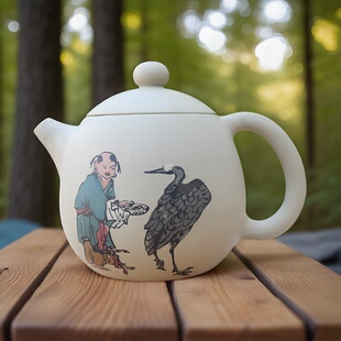 云南建水紫陶茶壶 建陶壶 杨春丽大师手制 尹祖荫装饰精美龙蛋壶