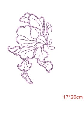 演出服礼服烫钻花朵烫钻