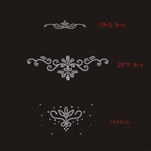 烫钻演出服花边烫钻图案