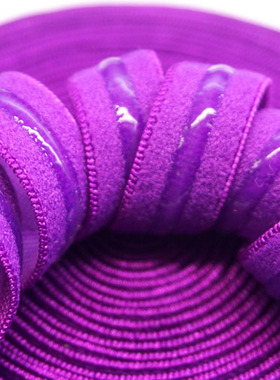 葡萄紫色1.2cm弹力松紧带围带防滑止滑亲肤滴胶印胶透明硅胶3mm