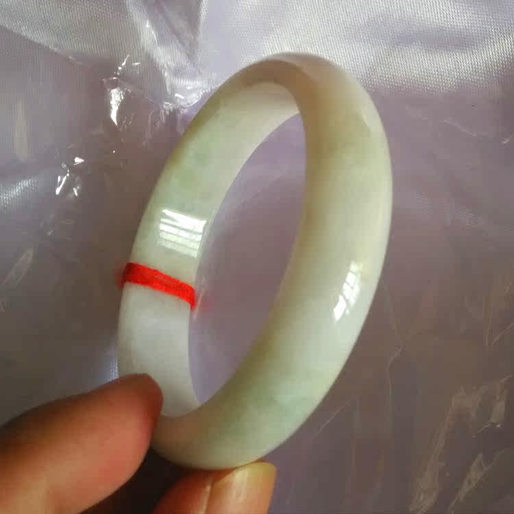 天然翡翠手镯大小圈口自选一物一图浅绿玉手镯玉镯子女款