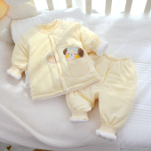 婴幼儿棉服冬装 保暖夹棉分体男童加厚女棉袄棉裤 冬季 宝宝棉衣套装