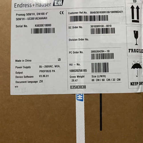 E+H恩德斯豪斯 Promag 50W1H， DN100 4\