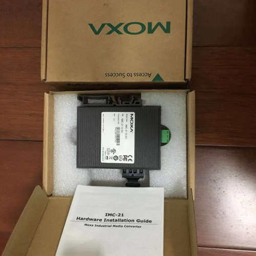 台湾摩莎MOXA IMC-21-S-SC光电转换器 单模工业级光纤转以太网议