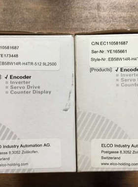 全新宜科ELCO编码器 EB58W14R-H4TR-512.9L2500 正品实图实价议价