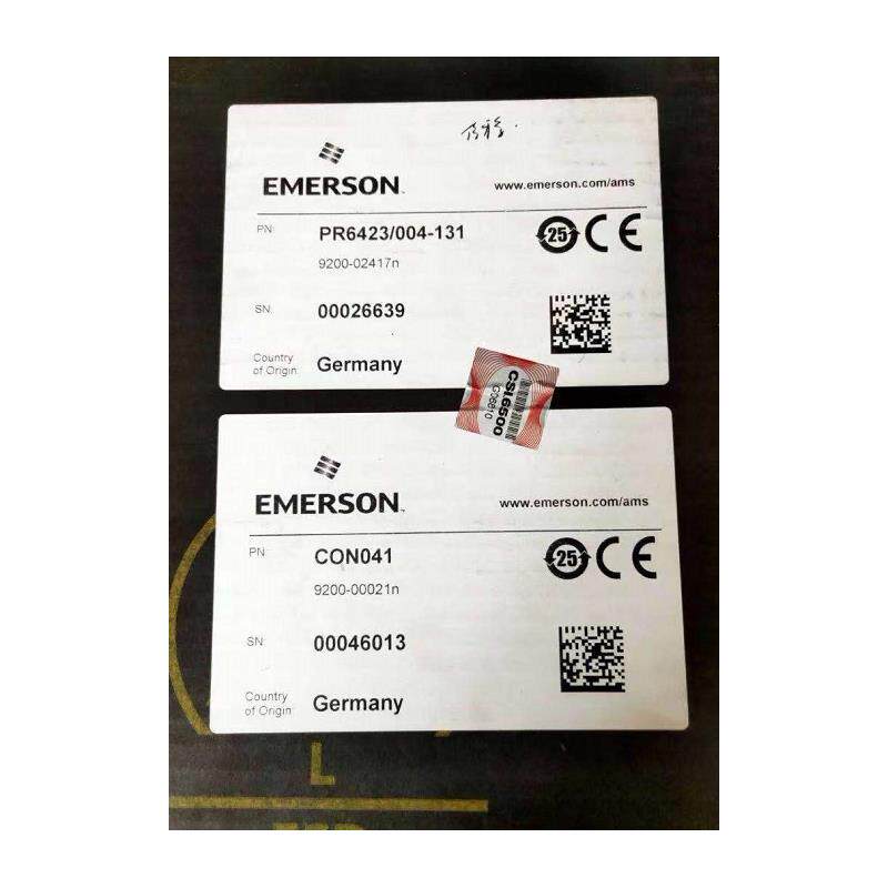 EMERSON  PR6423/004-131+CON041 9200-02417N 9200-00021N前询价