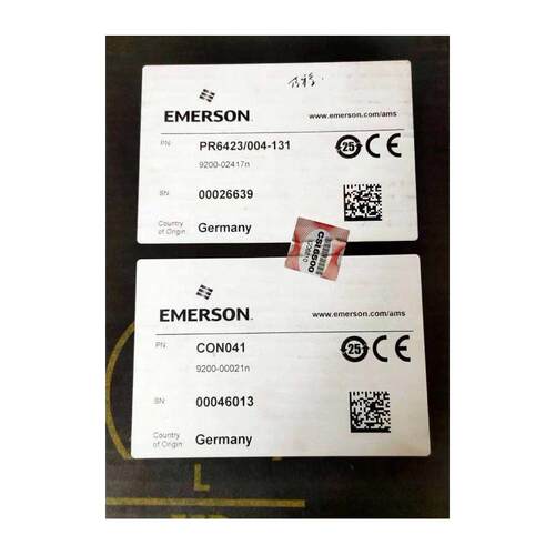 EMERSON  PR6423/004-131+CON041 9200-02417N 9200-00021N前询价