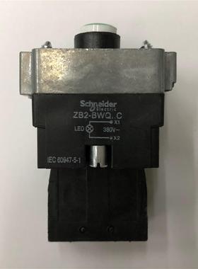 原装正品ZB2BWQ31C 380V 1常开施耐德绿色带灯按钮座询价