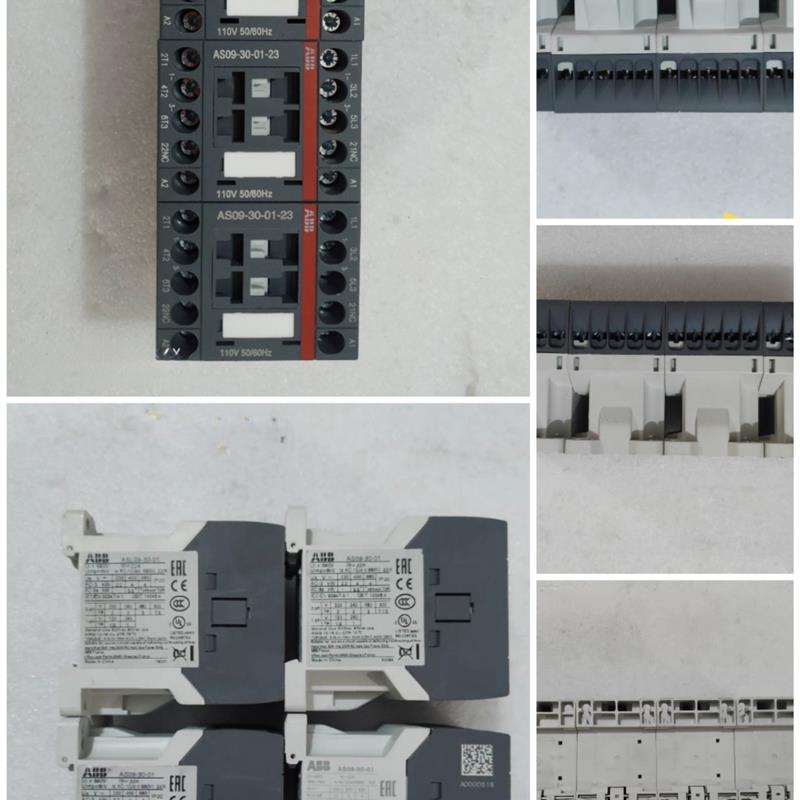 全新原装ABB交流接触器AS09-30-01-23 AC110V 9A订货号100877询价