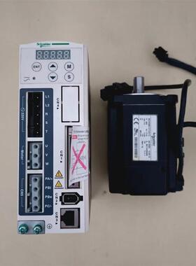 拆机400瓦施耐德伺服套装电机80法兰LXM23DU04M3X/BCH0801012询价