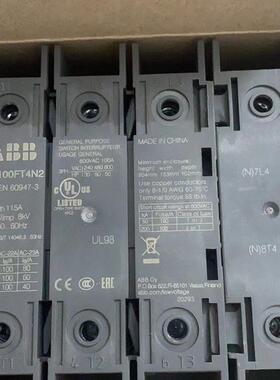 OT100F4N2 全新原装ABB隔离开关 1SCA105031R1001 额定电流10询价