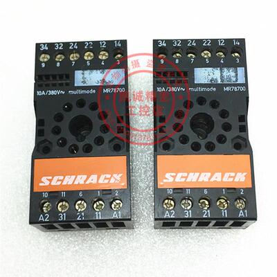 泰科SCHRACK继电器底座 MR78700 现货正品 SCHRACK MR78700询价