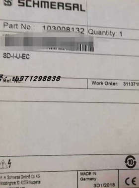 Schmersal 103008132 施迈赛全新网关模块 SD-I-U-EC 31127181议