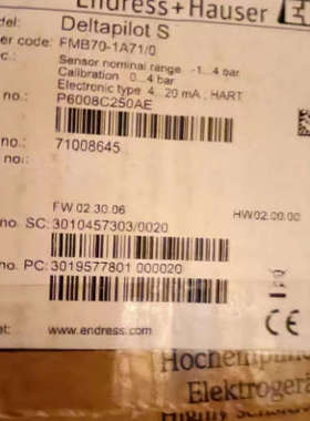 E+H恩德斯豪斯FMB70-ABR1M1200CAA  FMB70-1A71/0 FTL51-2U03/0议