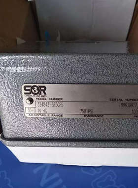 美国索尔SOR压力开关  324843-SF5GF5 180605258 423787-5F5GF5议