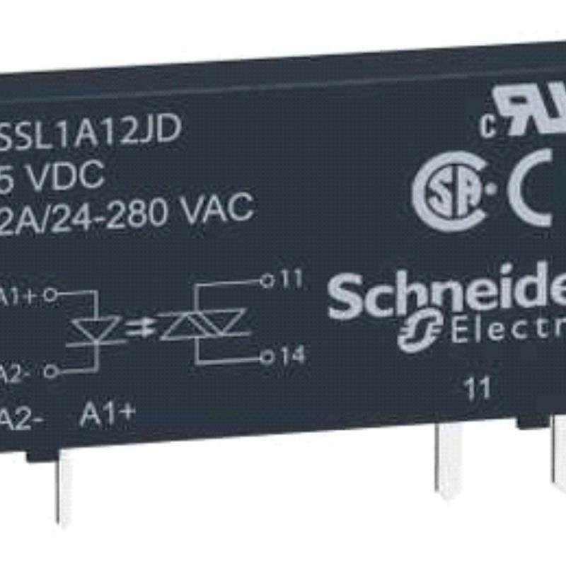 SSL1A12ND 正品 施耐德单相薄片式固态继电器 280VAC 2A 60VD询价