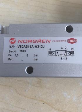 现货NORGREN诺冠电磁阀 V60A511A-A313J 特价销售询价
