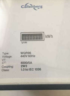 Callenberg WQR96 440V 60HZ 400V/5A  正品议价