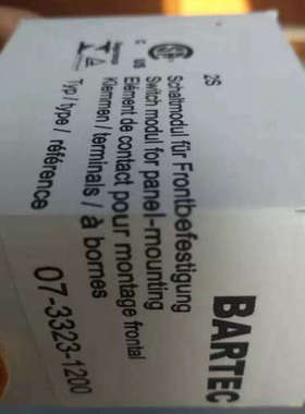 TOX ZPS004压力传感器BARTEC 07-3323-1200防爆开关触点议价