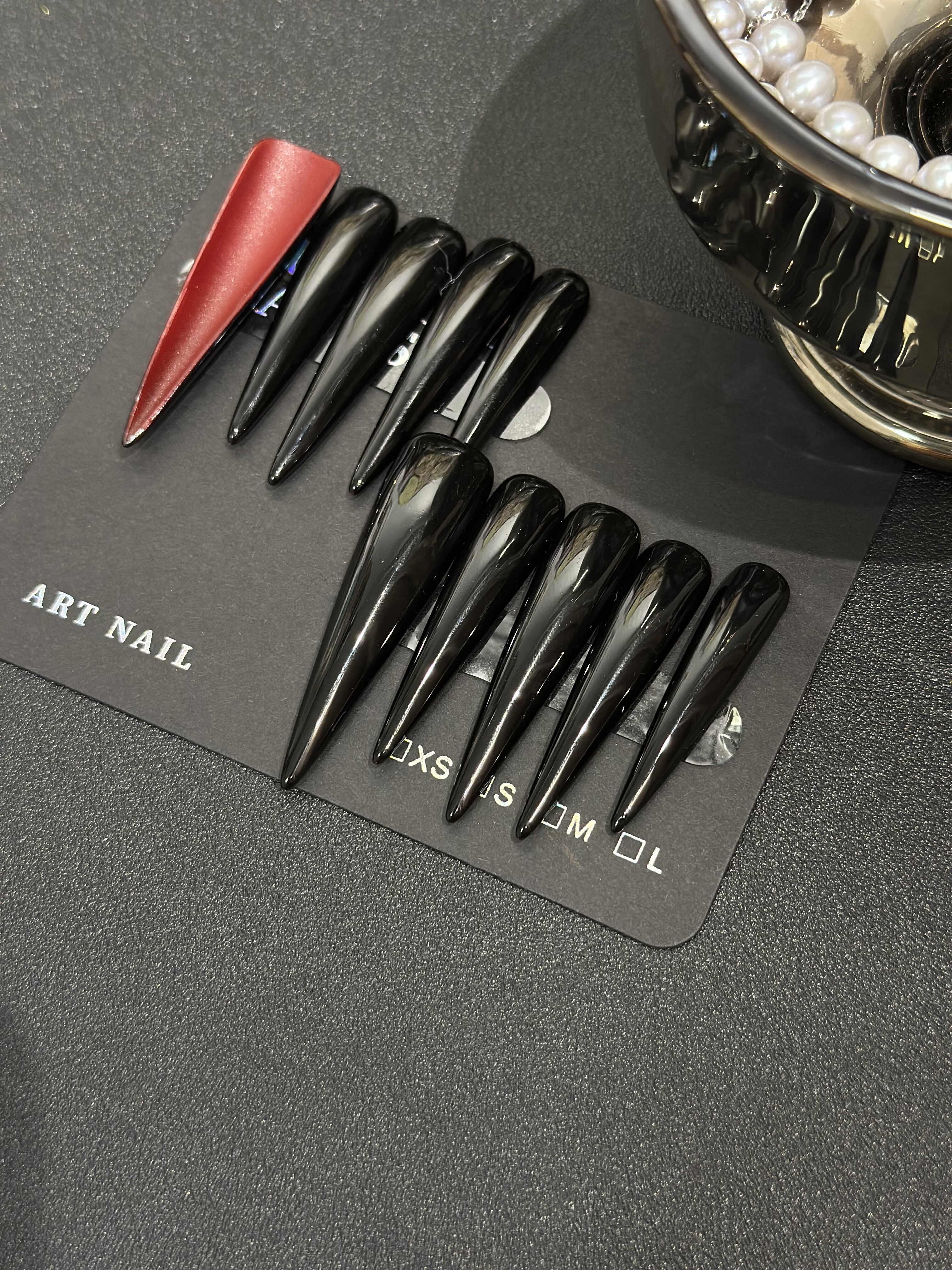 【147】超长54mm双面黑虎掏心纯手工穿戴甲超长尖红色高跟鞋,彩妆/香水/美妆工具,穿戴甲/甲片,淘宝优惠券,粉丝福利购,淘宝优惠卷