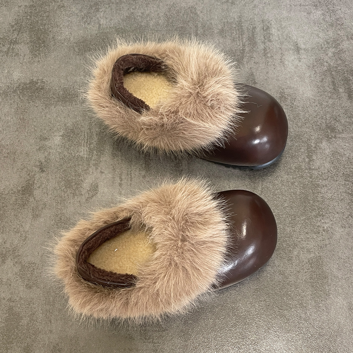 绵羊盒子 复古保暖厚底勃肯鞋子女2025新款爆款加外穿毛毛鞋棉鞋