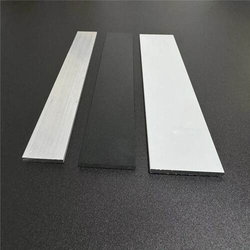 黑色白色磨砂扁铝实心铝条铝合金扁条一字压条铝排装饰烤漆2-5mm
