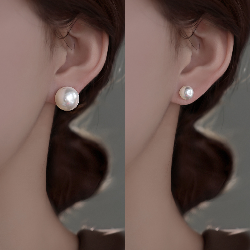 银奥轻奢小众女珍珠耳钉