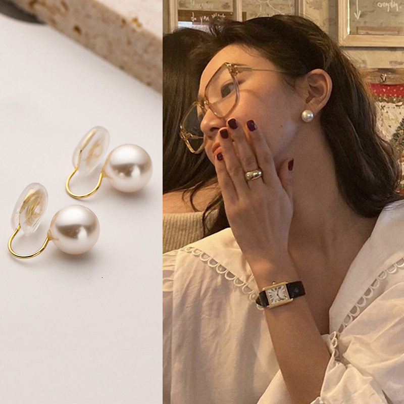 925纯银珠珠耳夹女无耳洞耳钉新款耳环小众设计高级感蚊香盘耳饰,饰品/流行首饰/时尚饰品新,耳夹,淘宝优惠券,粉丝福利购,淘宝优惠卷