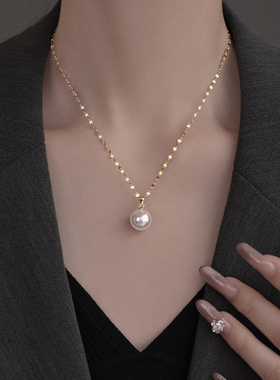 银奥925银施家珍珠项链