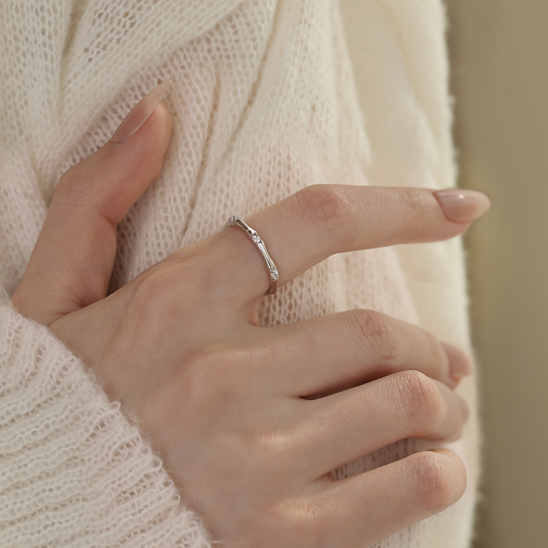 999足银竹节女戒新中式