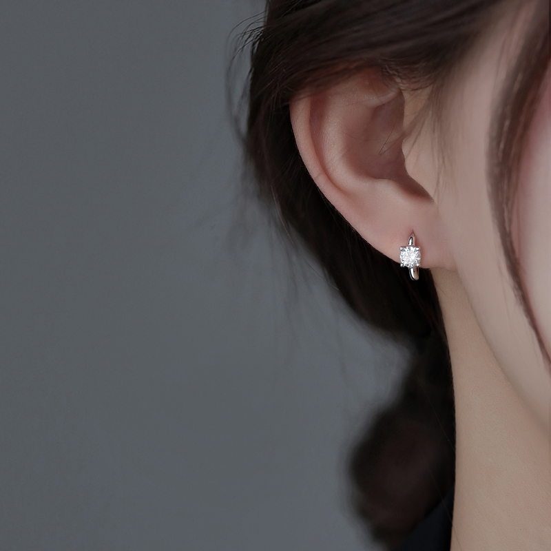 银奥925纯银女轻奢小众耳环