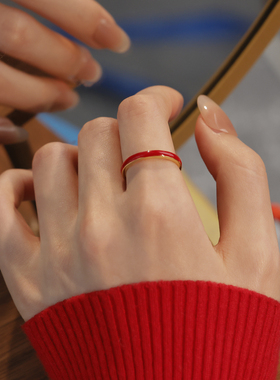 铜红线女士食指戒新年配饰