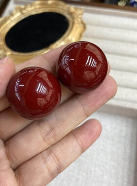银针安可拉红色珍珠耳钉女秋冬2025年新款氛围耳环小众感复古耳饰