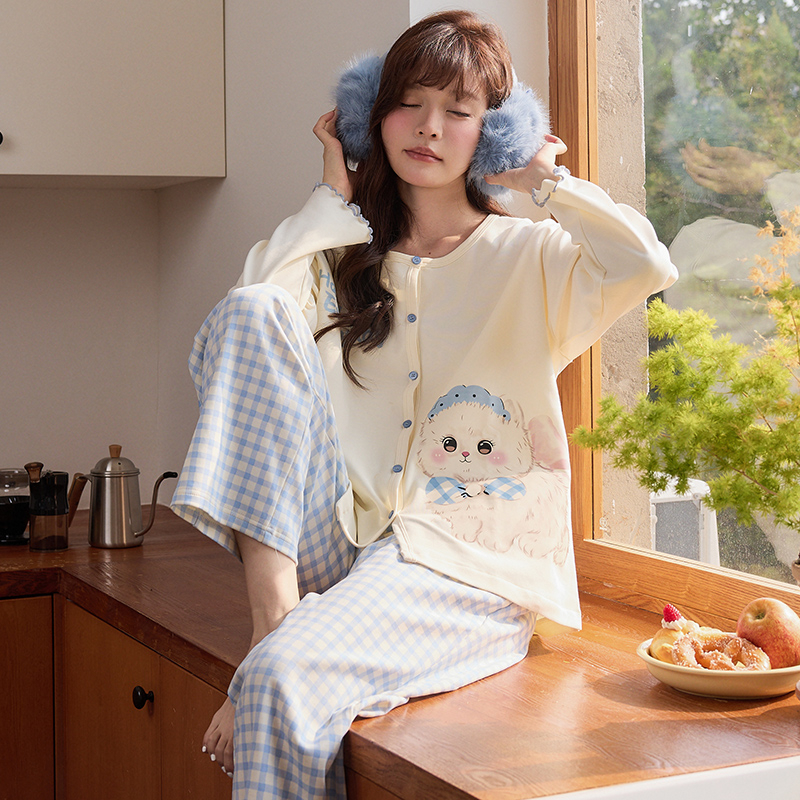 秋冬季公主风卡通可爱两件套装女