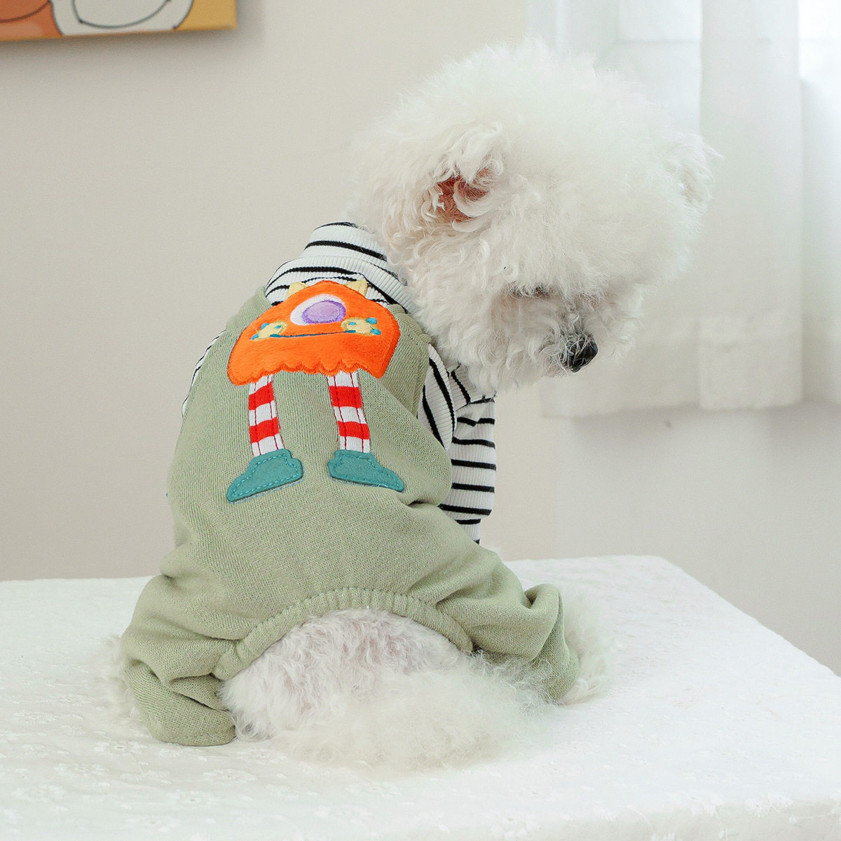日本PALPETペッ现货宠物服装宠物小狗猫咪衣服小型犬秋冬新小怪兽
