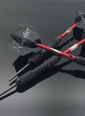 3支装飞镖套装硬式飞镖针darts一体耐用飞镖盒玩具金属飞标22克