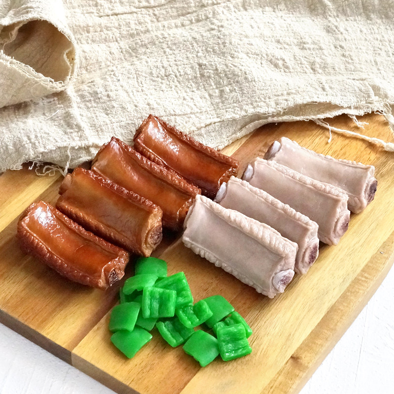 仿真清炖排骨模型 食物模型 lmdec肉类蔬菜餐厅橱窗摆盘摆设道具