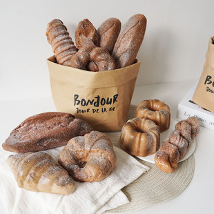 仿真假法棍黑麦大面包道玩具软香西点蛋糕食物模型橱柜摆设软装饰