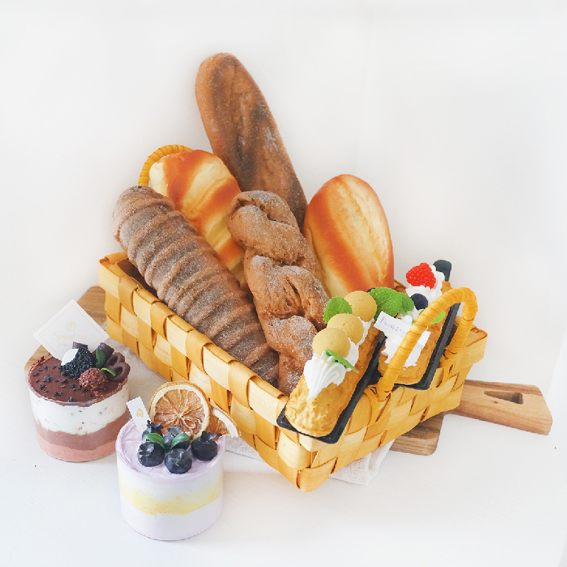 仿真黑麦面包柔软回弹