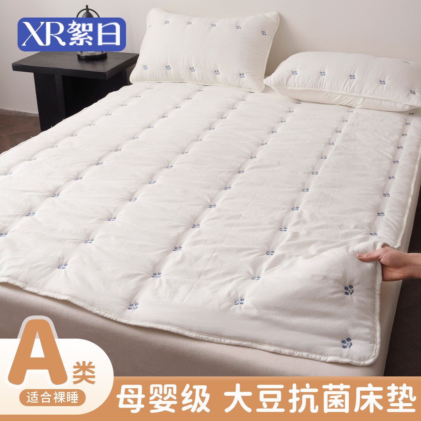 A类大豆抗菌床垫软垫180x200隔脏垫薄款宿舍学生单人床褥垫被褥子