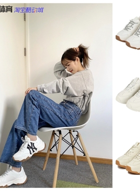 MLB韩国NY纽约洋基队男女潮流休闲增高复古厚底老爹鞋32SHC/3ASHC